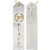 Award Ribbon - Third Place White 8" (DZ)