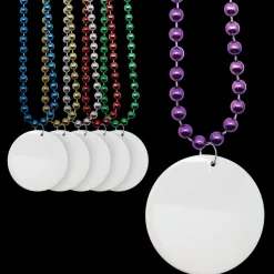 Beads - Blank Medallion 7mm Assortment 33" (DZ)