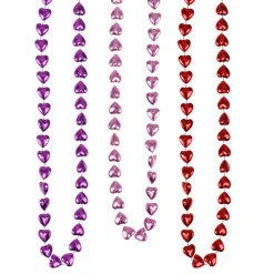 Beads - Hearts 12mm Assortment 48" (DZ)
