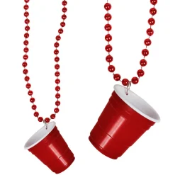 Beads - Red Party Cups 33" (24 PACK)