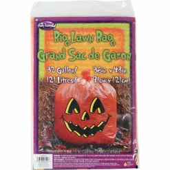 Big Halloween Jack-O-Lantern Lawn Bag (EACH)