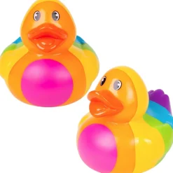 Big Rainbow Rubber Duck 6" (EACH)
