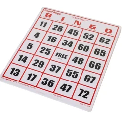 Bingo Cards Large Print 8" x 9" (50 PACK)
