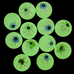 Bouncy Balls - Glow In The Dark Eyeballs 1.25" (DZ)
