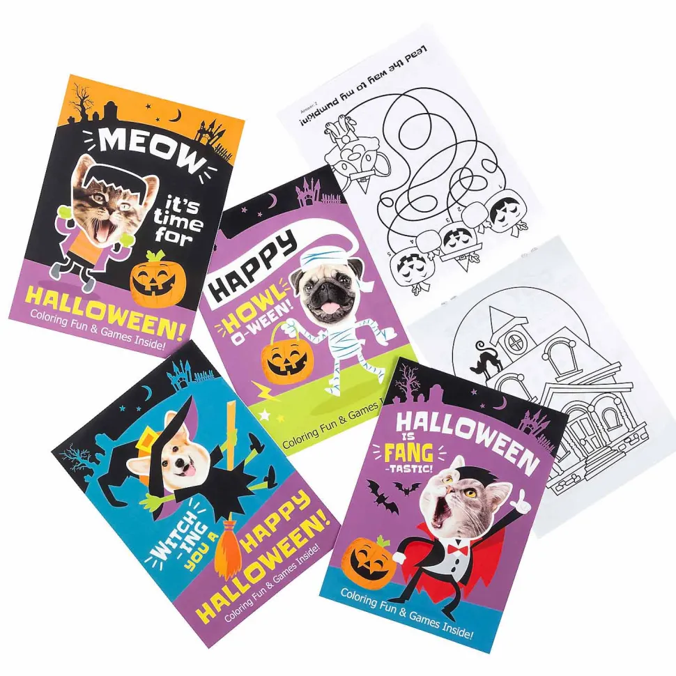 Bulk Mini Halloween Fun & Games Books (72 PACK)
