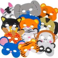 Child Size Foam Animal Face Mask Assortment (DZ)