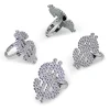 Child Size Silver Plated Dollar Sign Rings 1.25" (144 PACK)