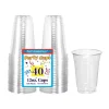 Clear Plastic Cups 12 oz (40 PACK)