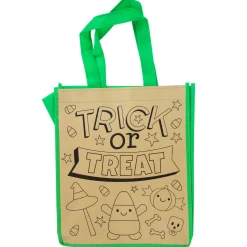 Color Your Own Halloween Tote Bag Assorted 10" x 4" x 12" (EACH)