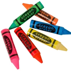 Crayon Eraser Assortment 2.5" (36 PACK)