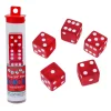 Dice Set Transparent Red .75" (5 PACK)