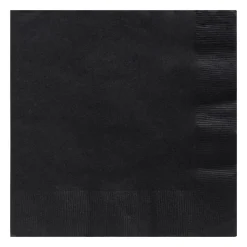 Dinner Napkins - Black 8" (40 PACK)
