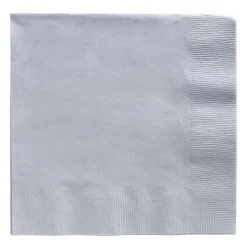 Dinner Napkins - Silver 8" (40 PACK)