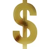 Dollar Sign Silhouette 16" (EACH)