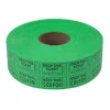 Double Roll Raffle Tickets - Green 2000 Roll (EACH)