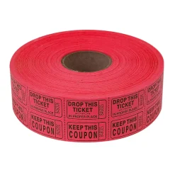Double Roll Raffle Tickets - Red 2000 Roll (EACH)