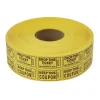 Double Roll Raffle Tickets - Yellow 2000 Roll (EACH)