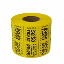 Double Roll 50/50 Tickets - Yellow 1000 Roll (EACH)