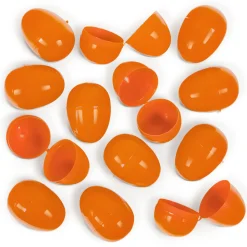 Empty Plastic Easter Eggs - Orange 2-1/3" (100 PACK)