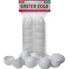 Empty Plastic Easter Eggs - White 2-1/3" (DZ)