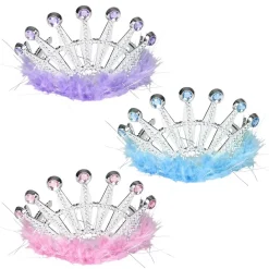 Feathered Tiara Assortment 4.5" (DZ)