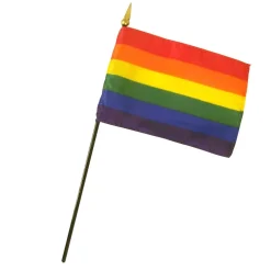 Flag - Rainbow 4" x 6" Poly (EACH)