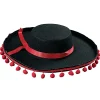 Flamenco Hat With Pom Poms (EACH)