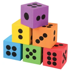 Foam Dice - Jumbo Assortment 2.5" (DZ)