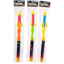 Foam Pump Action Rocket Assortment 19" (DZ)