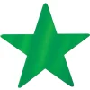 Foil Star Cutout - Green 15" (EACH)