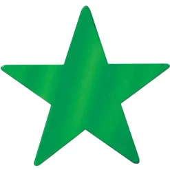 Foil Star Cutout - Green 15" (EACH)