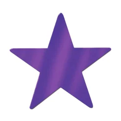 Foil Star Cutout - Purple 9" (EACH)