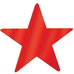 Foil Star Cutout - Red 15" (EACH)