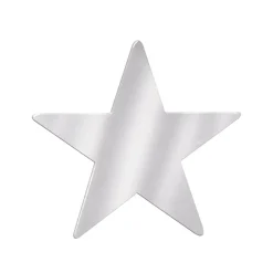 Foil Star Cutout - Silver 5" (EACH)
