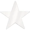 Foil Star Cutout - White 15" (EACH)