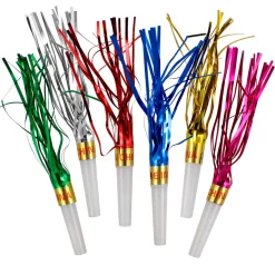 Fringed Noisemaker Assortment 7" (144 PACK)