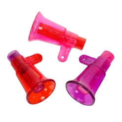 Glitter Megaphone Whistle Assortment 2" (DZ)