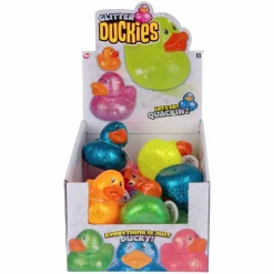 Glitter Rubber Duck Assortment 3.75" (DZ)