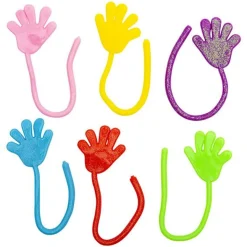Glitter Sticky Hand Assortment 1.25" x 7" (DZ)