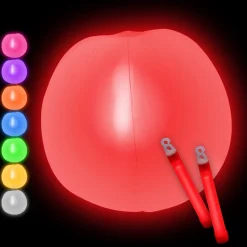 Glow Beach Ball With Glow Sticks Assorted 12" (EACH)