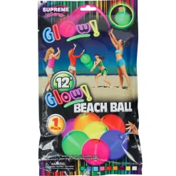 Glow Beach Ball With Glow Sticks Assorted 12" (EACH)