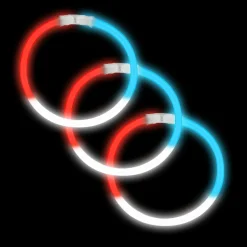 Glow Bracelets - Red White Blue 8" (50 PACK)