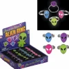 Glow In The Dark Alien Ring Assortment .5" (24 PACK)