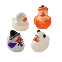Glow In The Dark Mini Halloween Rubber Duckling Assortment 1" (DZ)