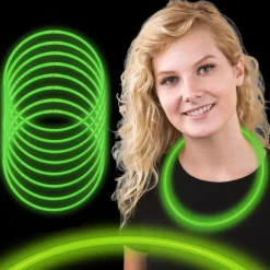Glow Necklaces - Green 22" (50 PACK)