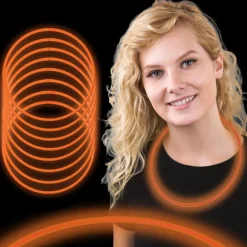 Glow Necklaces - Orange 22" (50 PACK)