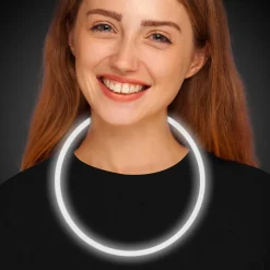Glow Necklaces - White 22" (50 PACK)