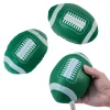 Green and White Vinyl Footballs 6" (DZ)