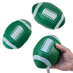 Green and White Vinyl Footballs 6" (DZ)
