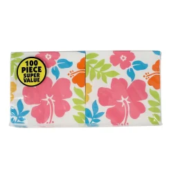 Hibiscus Beverage Napkins 5" (100 PACK)